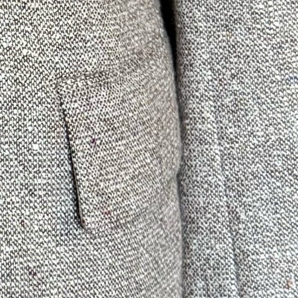 Size 40 Brown and white fleck silken wool notch lapel 2 button jacket - Picture 5 of 5